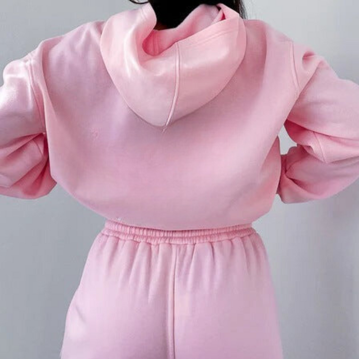 Levoire | Pull À Capuche Stylé Et Confortable Et Ensemble De Jogging Rosa