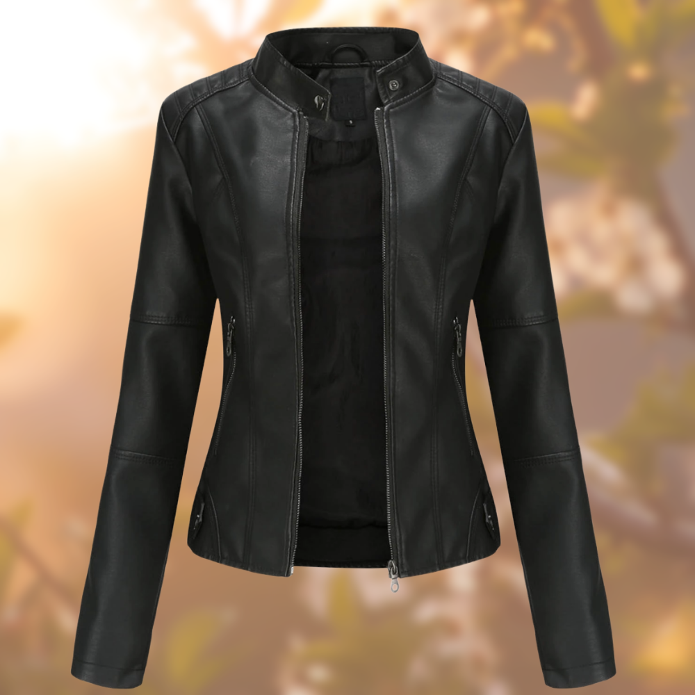 Anora️ | La veste en cuir stylée et unique Noir