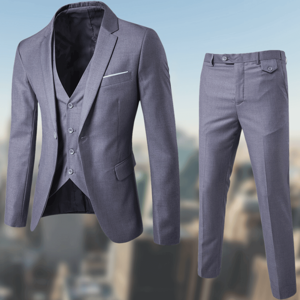 Levoire | Costume 3 Pièces Élégant Pour Homme gris