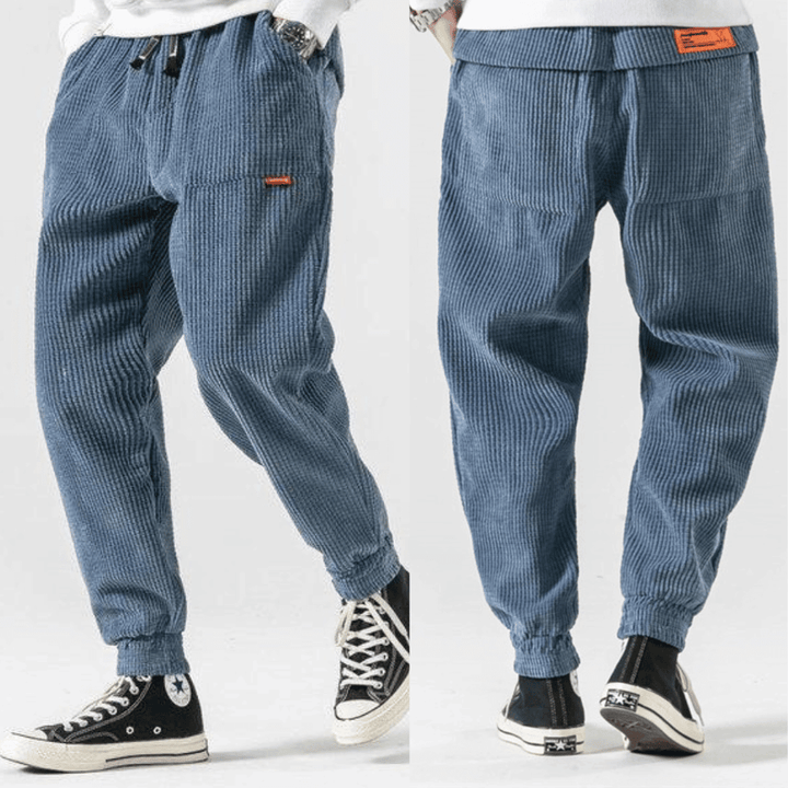 Levoire | Pantalon À Cordon Élégant Et Unique Bleu