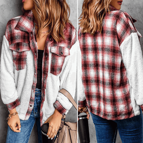 Levoire | Chemise En Polaire À Carreaux Chaude Pour Femmes