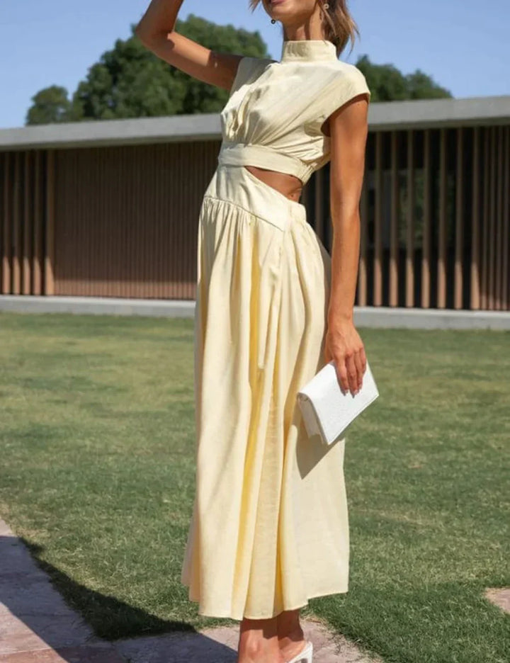 Levoire | Robe élégante avec poches Jaune clair