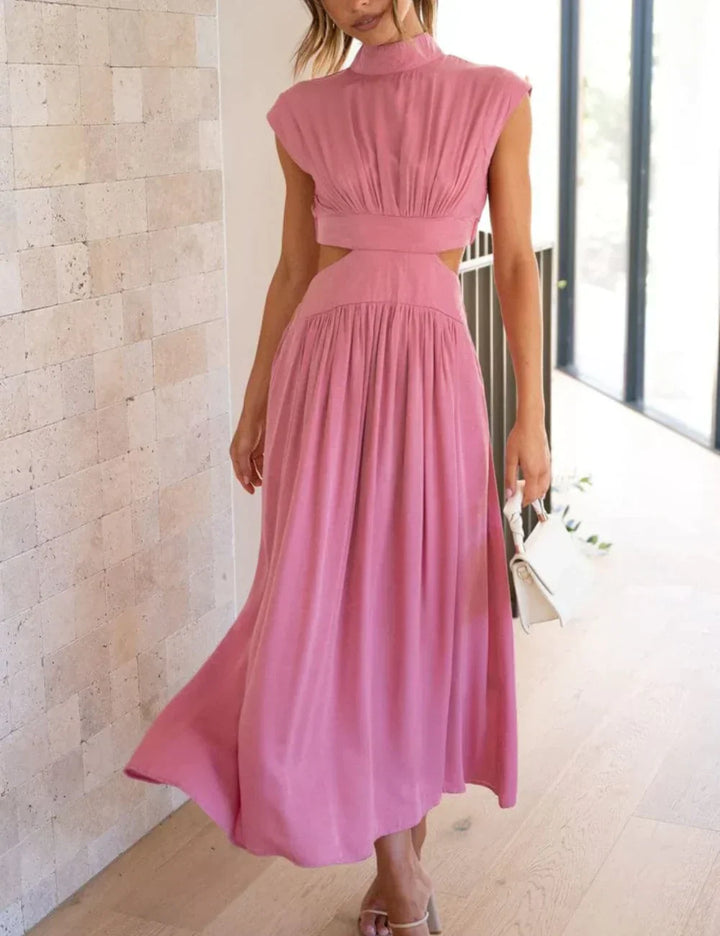 Levoire | Robe élégante avec poches Rose