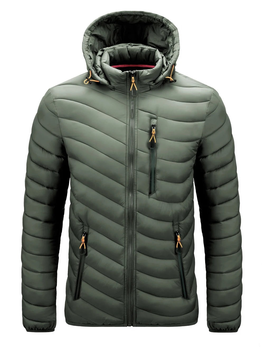 Levoire | Sweat-Shirt Avec Matériau Imperméable Et Zip Vert