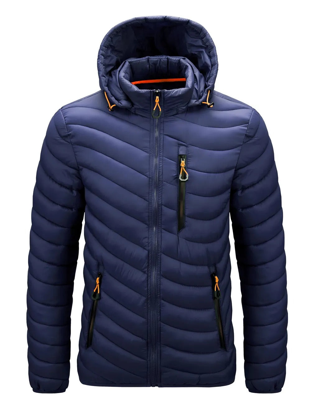 Levoire | Sweat-Shirt Avec Matériau Imperméable Et Zip Bleu foncé