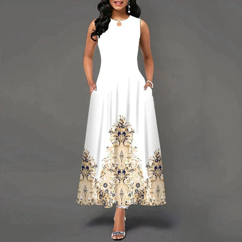 Levoire | Robe d'été élégante sans manches avec poches Blache