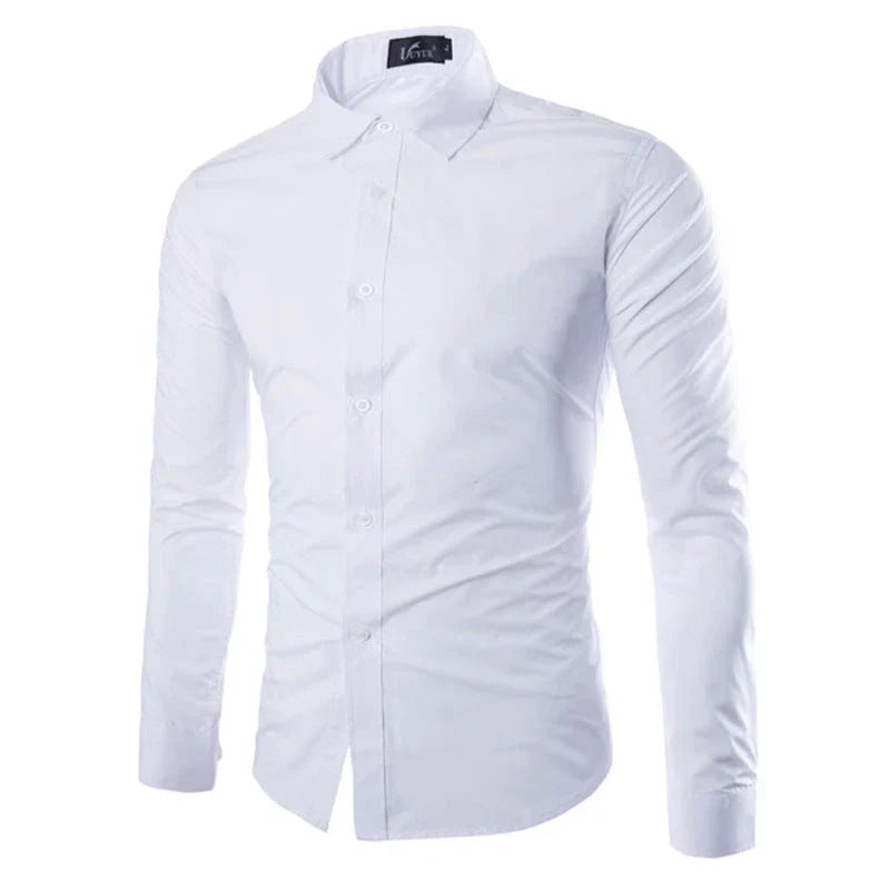 Levoire | Slim Fit Chemise Pour Hommes Blanc