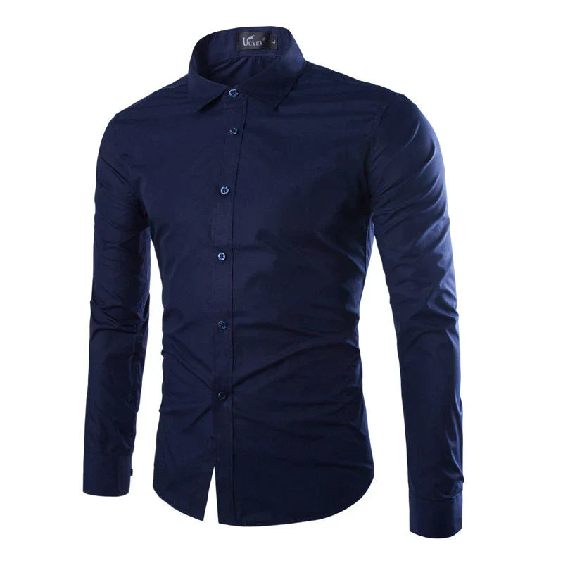 Levoire | Slim Fit Chemise Pour Hommes Bleu