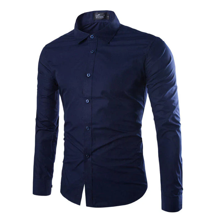 Levoire | Slim Fit Chemise Pour Hommes Bleu