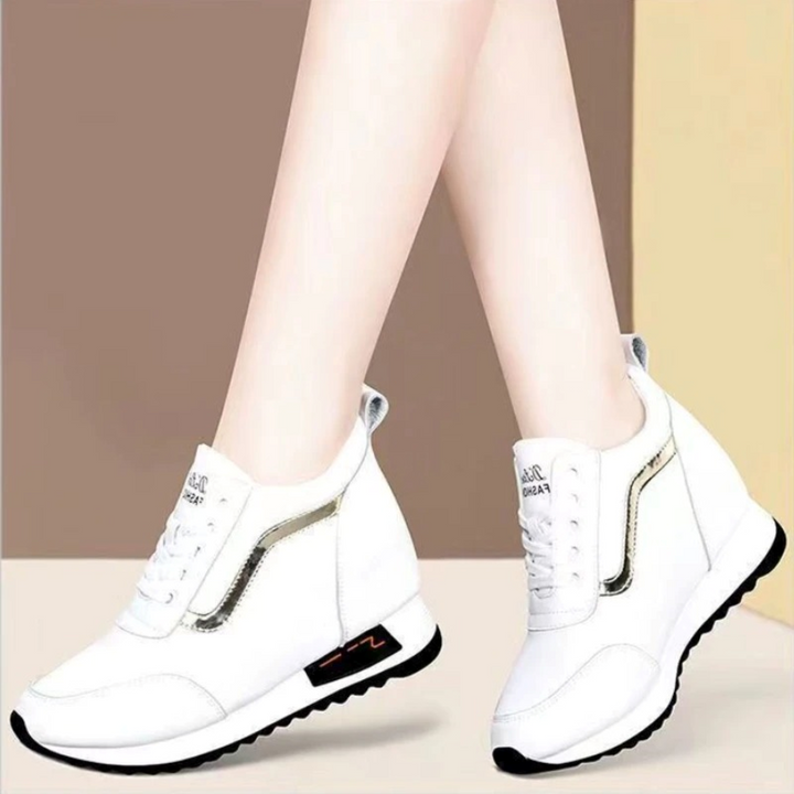 Levoire | Chaussures Épaisses Respirantes Avec Talon Compensé Blanc