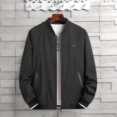 Levoire | Veste Bomber Décontractée Pour L'Automne Noir