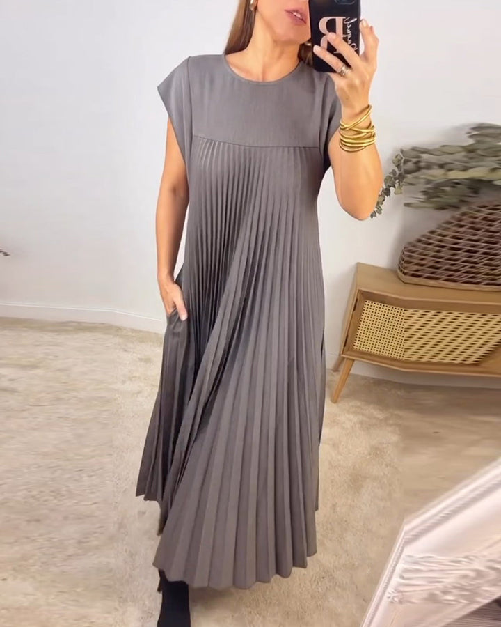 Levoire | Robe Plissée Sans Manches