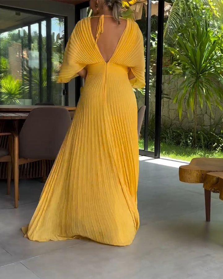 Levoire | Robe Avec Détails Plissés Et Une Taille Centrées