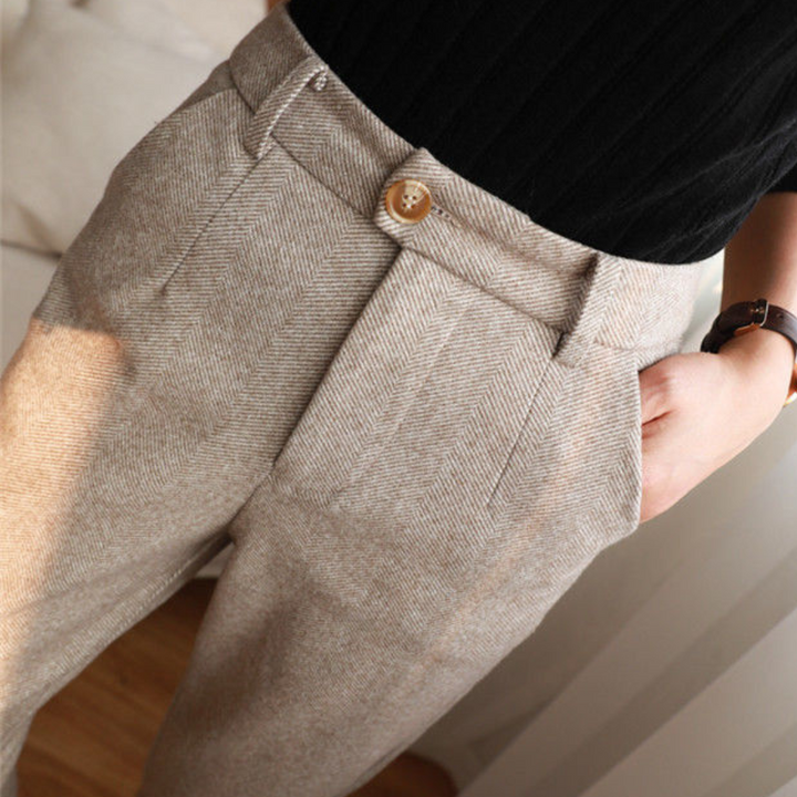 Levoire | Pantalon Pour Femmes En Laine Beige