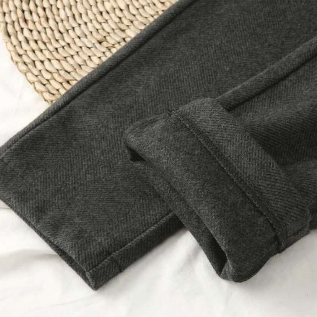 Levoire | Pantalon Femme En Coton Et Lin Noir