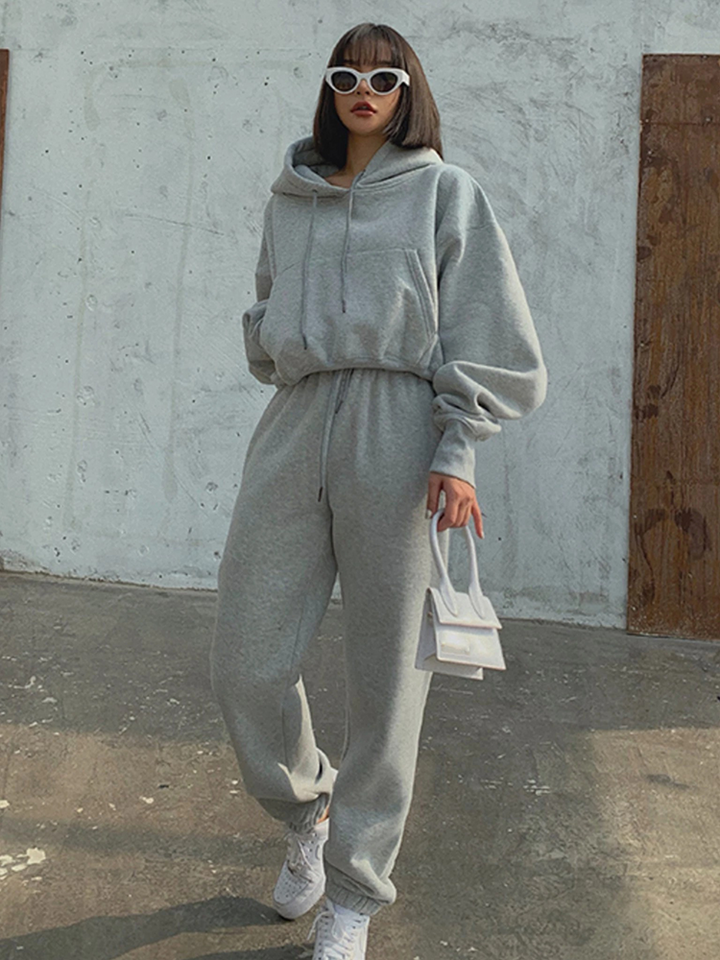 Levoire | Grande Taille Sweat À Capuche Ensemble De Détente Pour Femmes