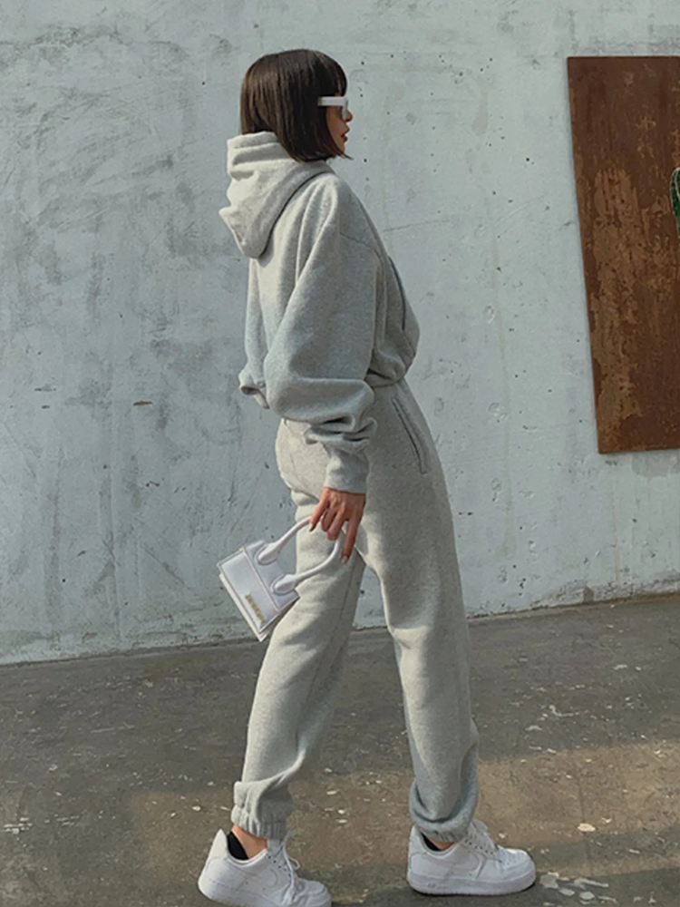 Levoire | Grande Taille Sweat À Capuche Ensemble De Détente Pour Femmes