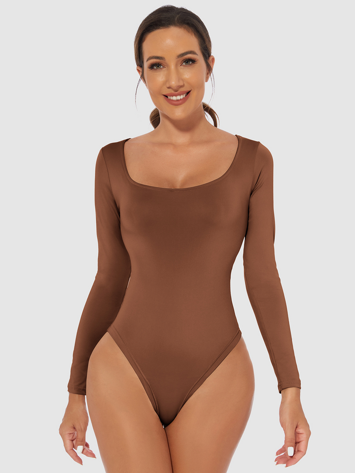 Levoire | Bodysuit Sculptant Marron foncé