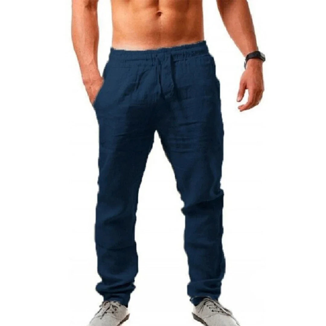 Levoire | Pantalons En Lin Pour Hommes Merensininen