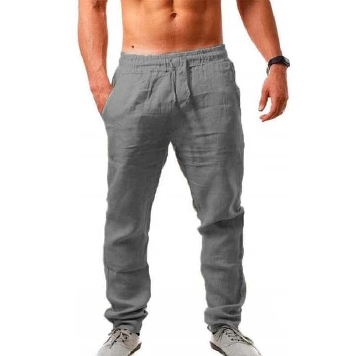 Levoire | Pantalon D'Été En Lin Pour Hommes Gris