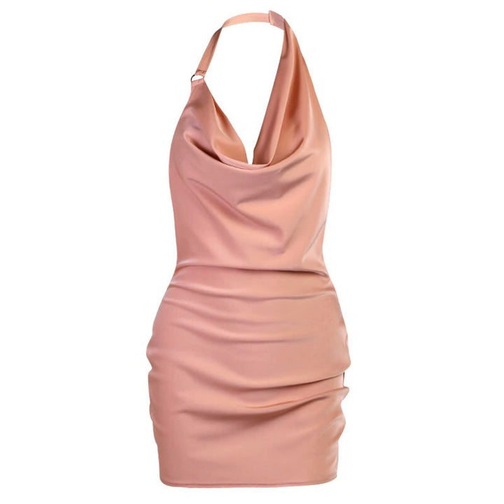 Levoire | Robes Mini En Satin À Bretelles Spaghetti