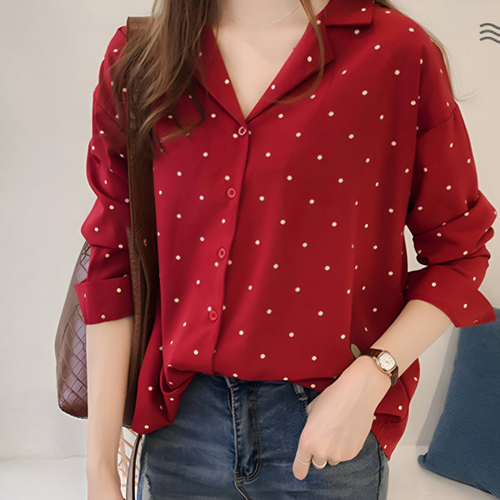 Levoire | Blouse Jouée Avec Pois