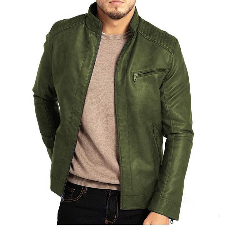 Levoire | Veste zippée à col montant à manches longues chaude Vert