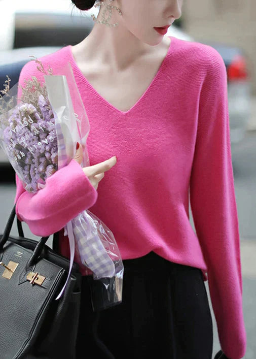 Levoire | Pull V col Rosa