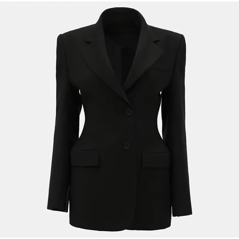 Levoire | Blazer Élégant Cintré Noir