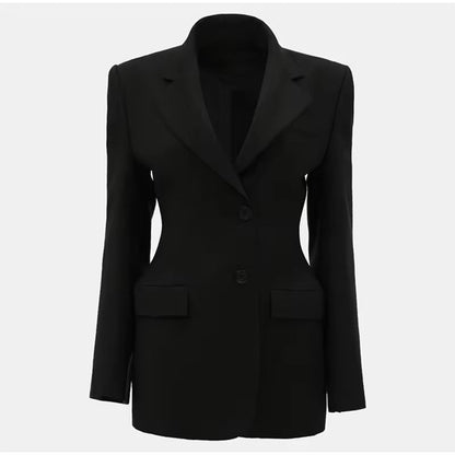 Levoire | Blazer Élégant Cintré Noir