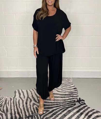 Levoire | Ensemble Décontracté 2 Pièces Noir