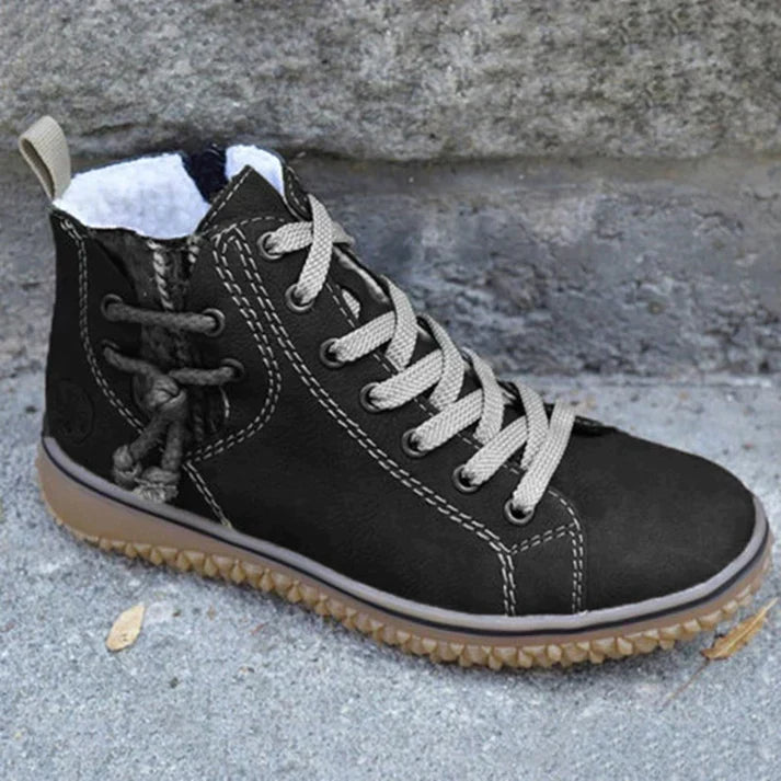 Levoire | Élégantes Chaussures En Cuir Vintage Style Traditionnel Noir