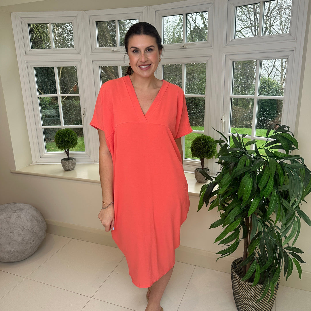 Levoire | Robe Midi Avec Décolleté En V