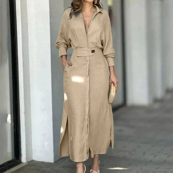Levoire | Robe de loisir avec poches Abricot