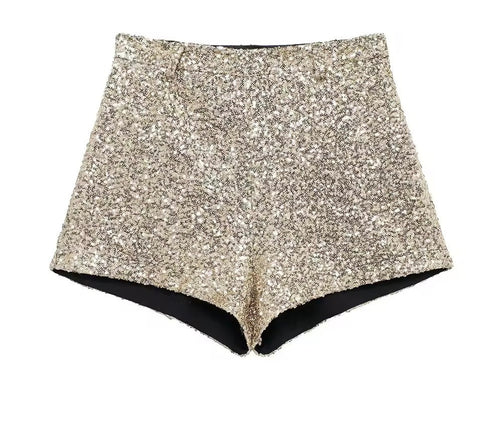 Levoire | Shorts En Paillettes Scintillantes