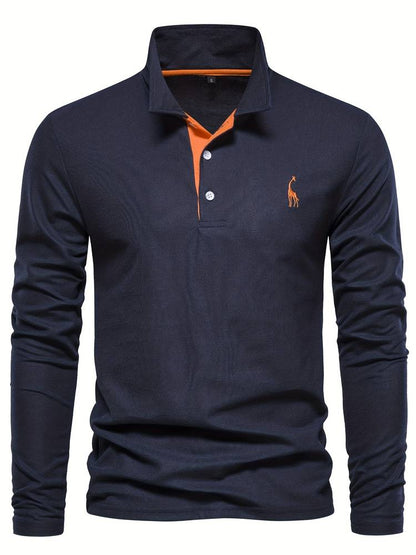 Levoire | Pull Vert Chaud Pour Les Jours Froids Bleu foncé - Orange