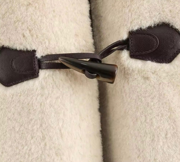 Levoire | Manteau Teddy Élégant Avec Fermetures À Nœud Beige
