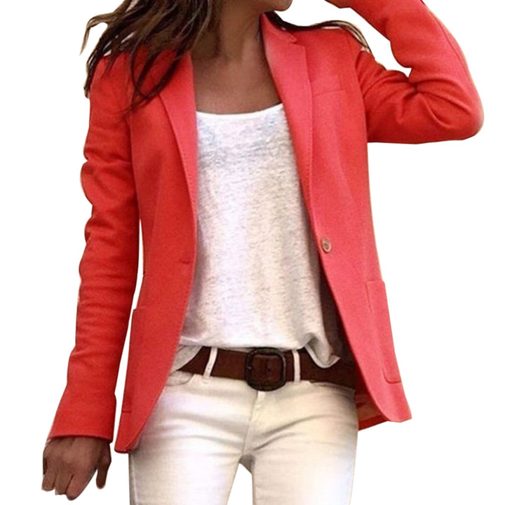 Levoire | Blazer Mi-Long Décontracté Pour Femmes Rot
