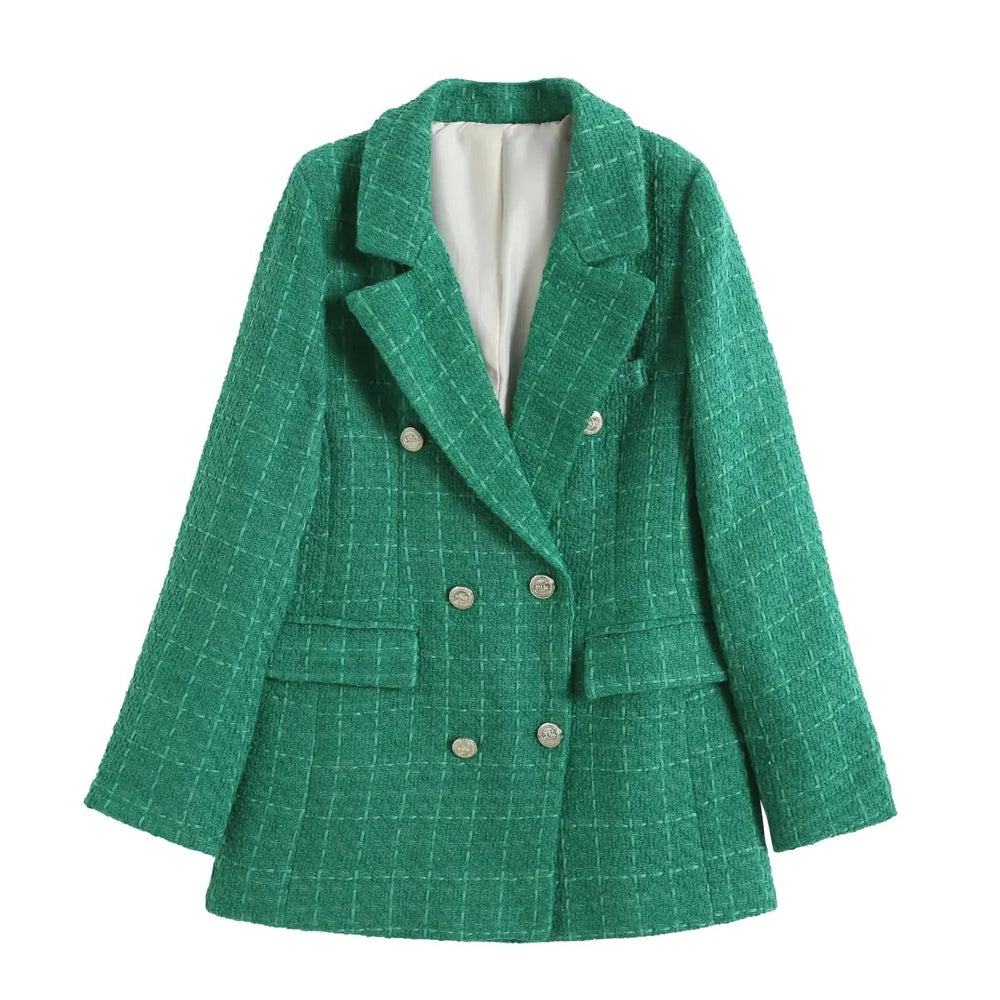 Levoire | Blazer Surdimensionné Moderne Teinté Pour Femmes Vert