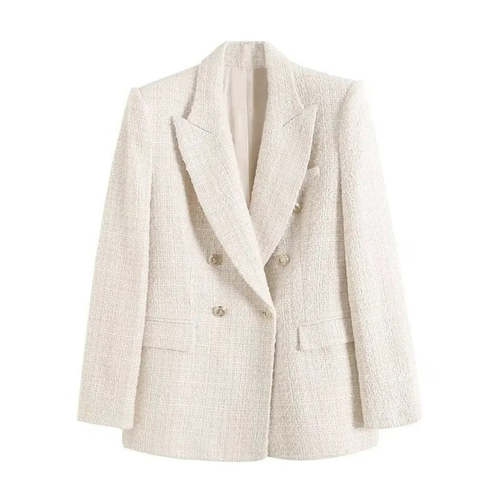 Levoire | Blazer Surdimensionné Moderne Teinté Pour Femmes Blanc