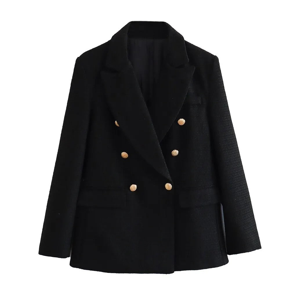 Levoire | Blazer Surdimensionné Moderne Teinté Pour Femmes Noir