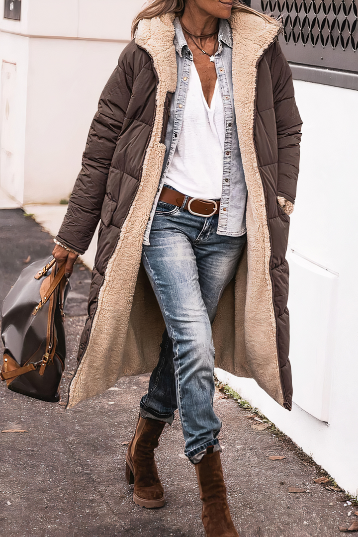 Levoire | Parka Manteau Femme | Hiver Marron