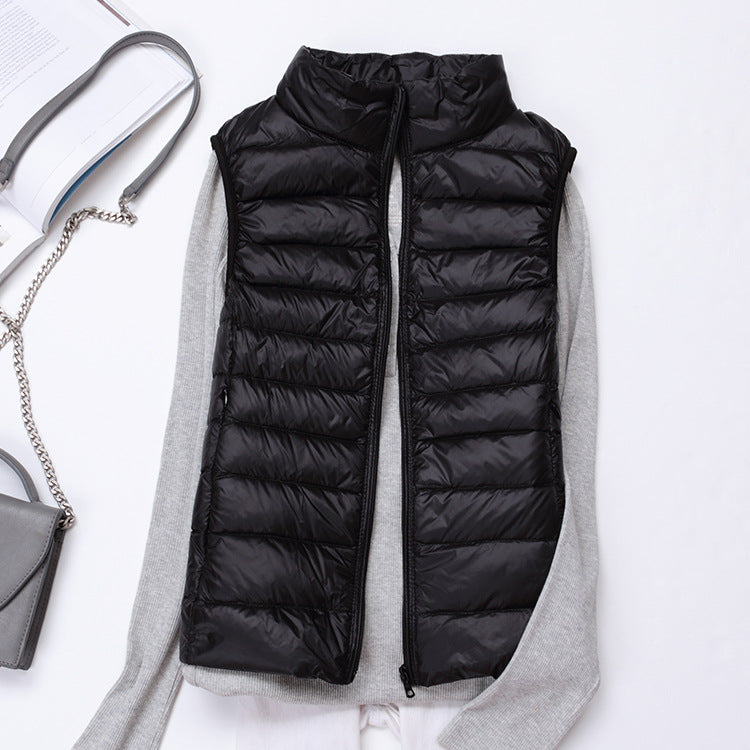 Levoire | Chaud, Léger, Gilet Sans Manches En Duvet Pour Femmes Noir