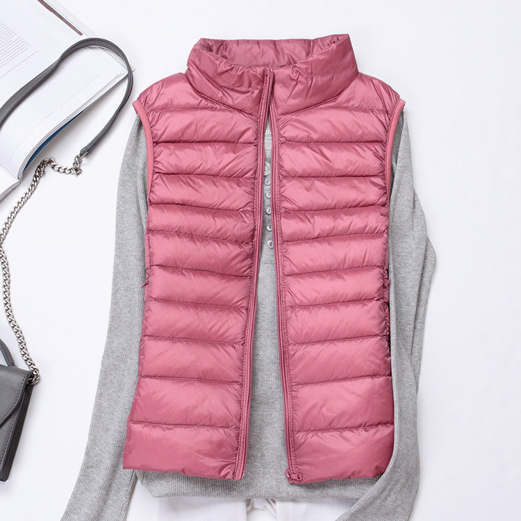 Levoire | Chaud, Léger, Gilet Sans Manches En Duvet Pour Femmes Rosa