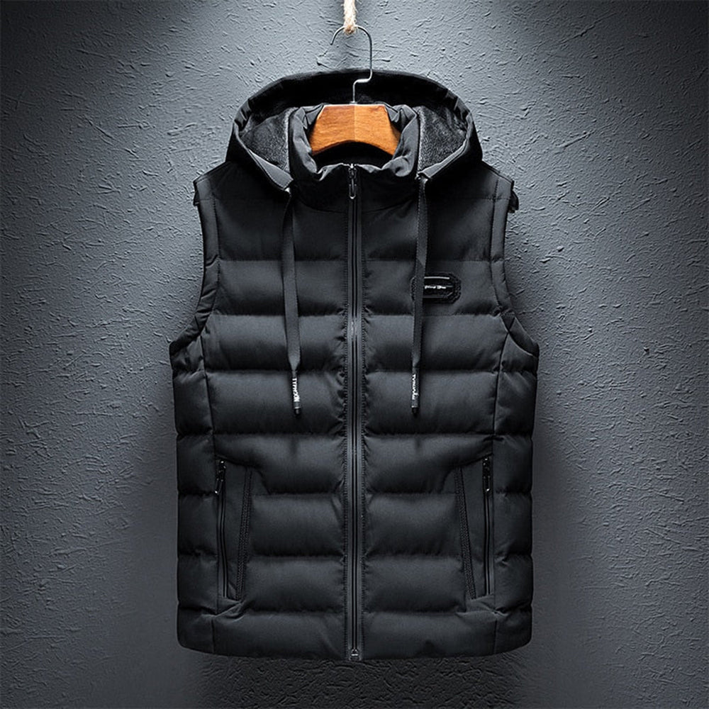 Levoire | Veste en polaire sans pilling avec fermeture éclair pour hommes Noir