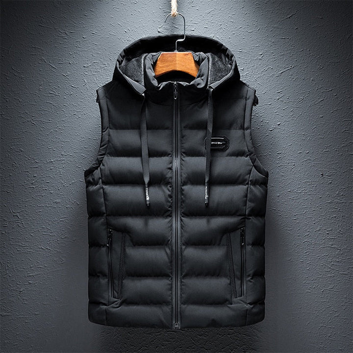 Levoire | Veste en polaire sans pilling avec fermeture éclair pour hommes Noir