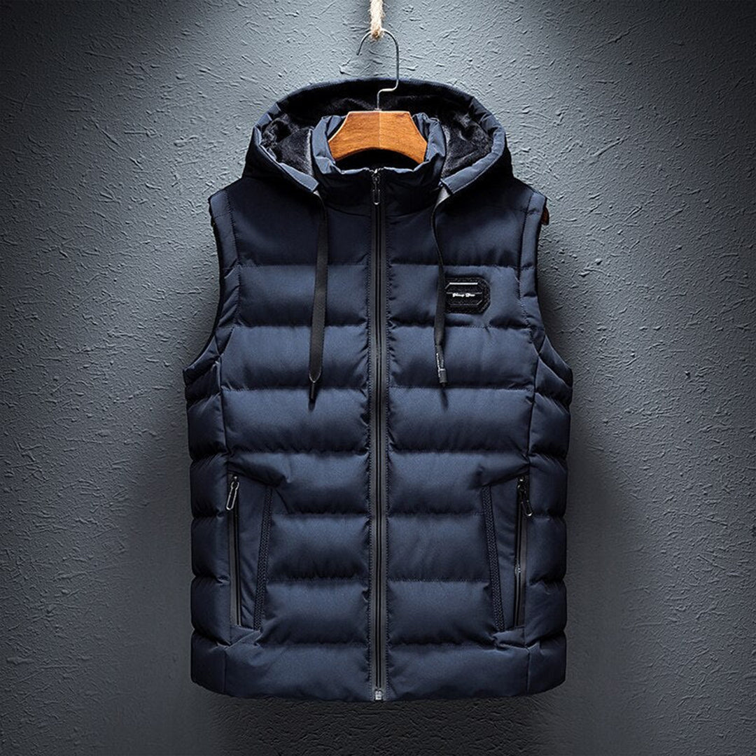 Levoire | Veste en polaire sans pilling avec fermeture éclair pour hommes Bleu
