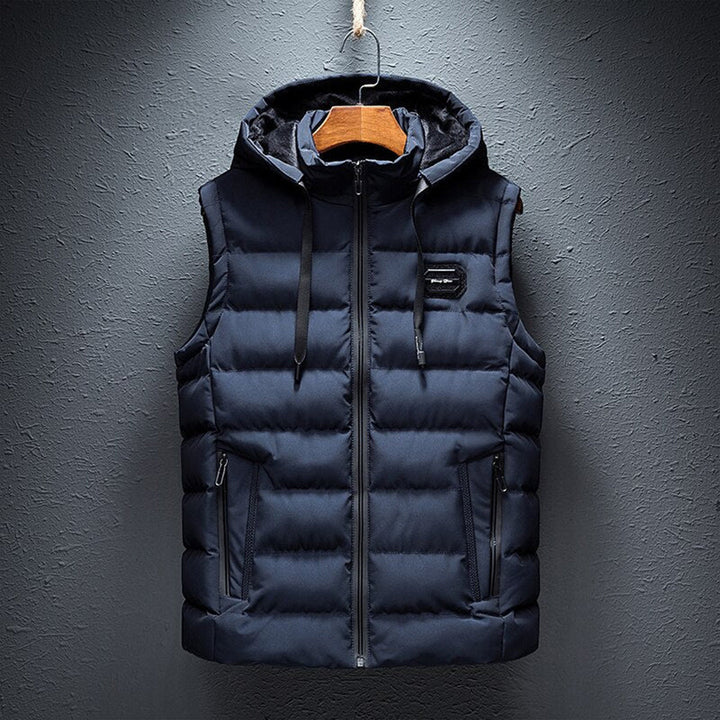 Levoire | Veste en polaire sans pilling avec fermeture éclair pour hommes Bleu