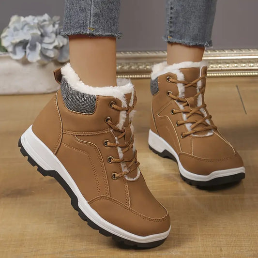 Levoire | Bottes Imperméables Doublées De Peluche Brun