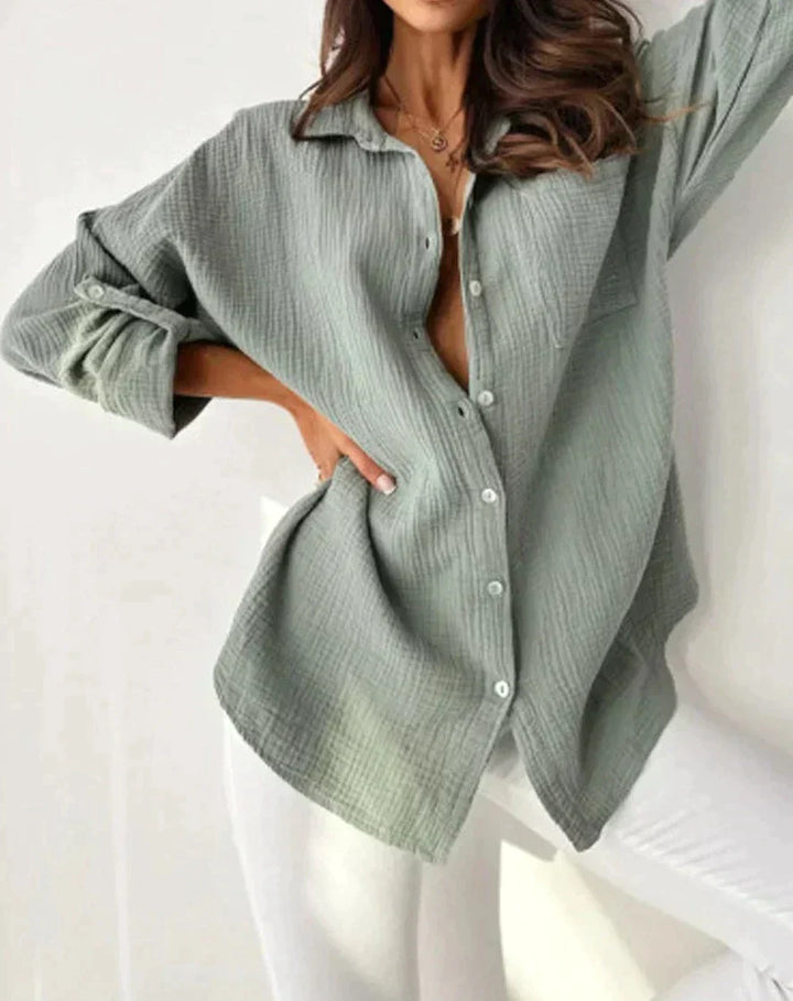 Levoire | Blouse D'Été À Manches Longues Pour Femmes Era Gris